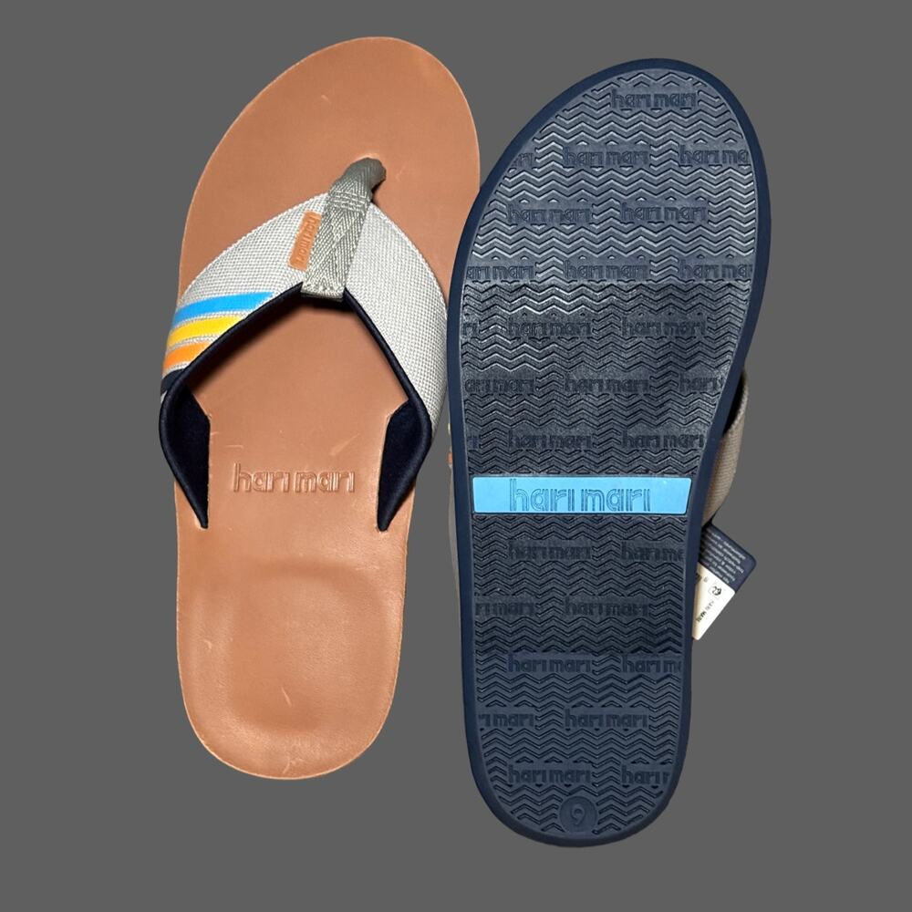 Hari Mari Del Mar Flip Flops Horizon Men’s 9 NWT - Picture 2 of 10